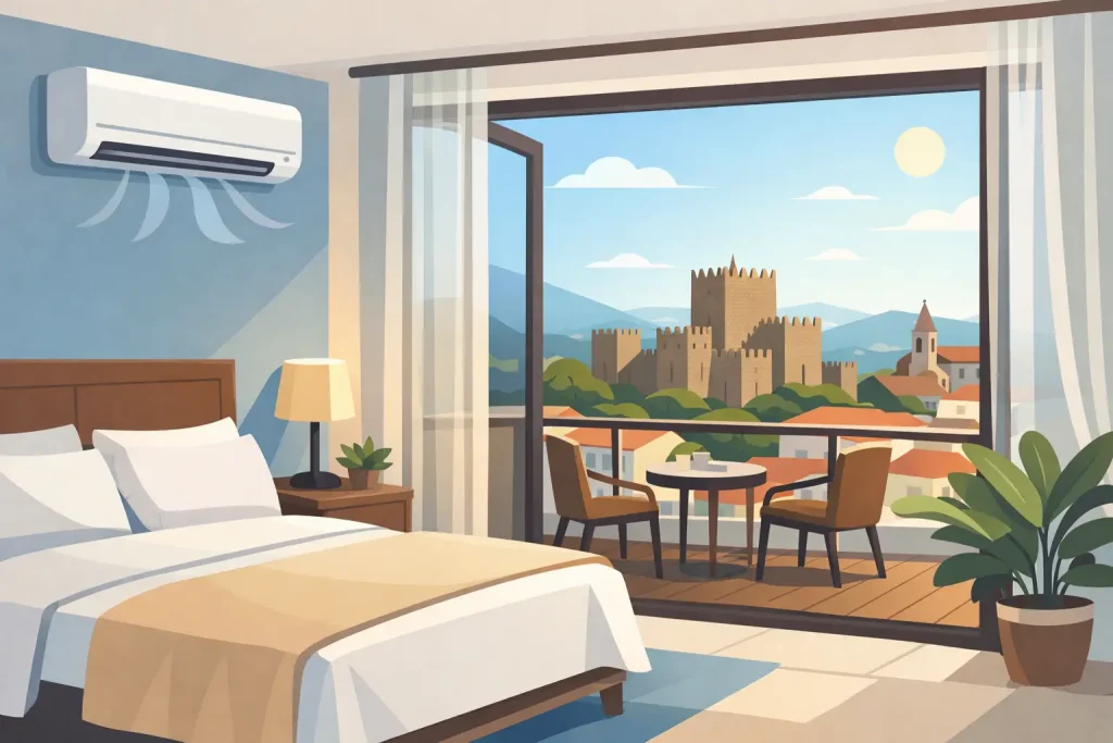Alojamento com ar condicionado em Guimarães