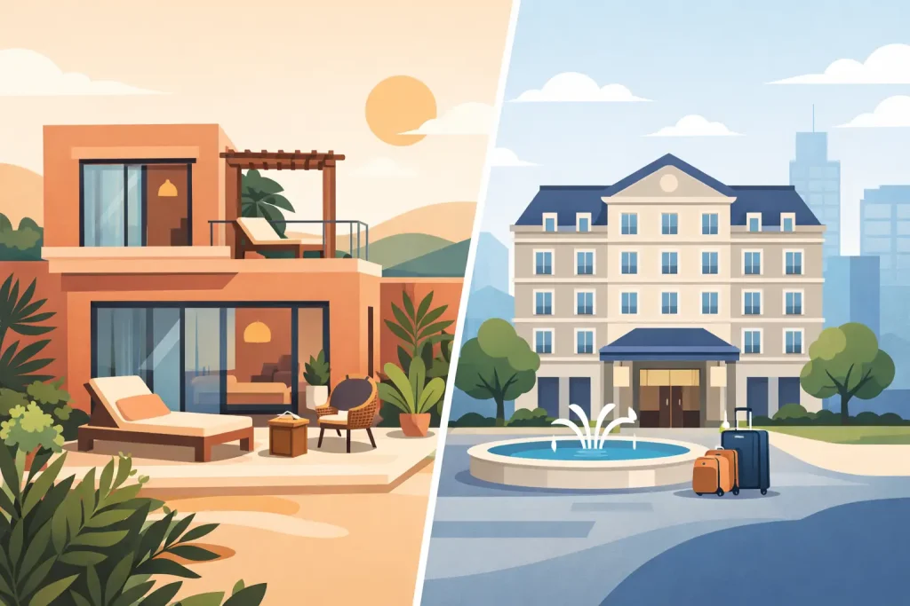Alojamento boutique versus hotel tradicional