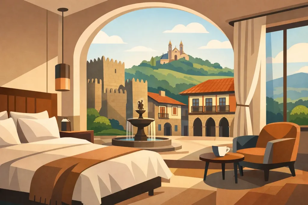 Quartos premium em Guimarães com história