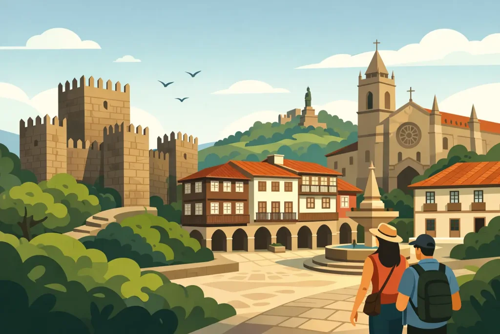 Guia dos bairros antigos de Guimarães a pé
